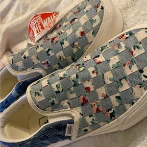 Denim Platforms Vans size 7.5